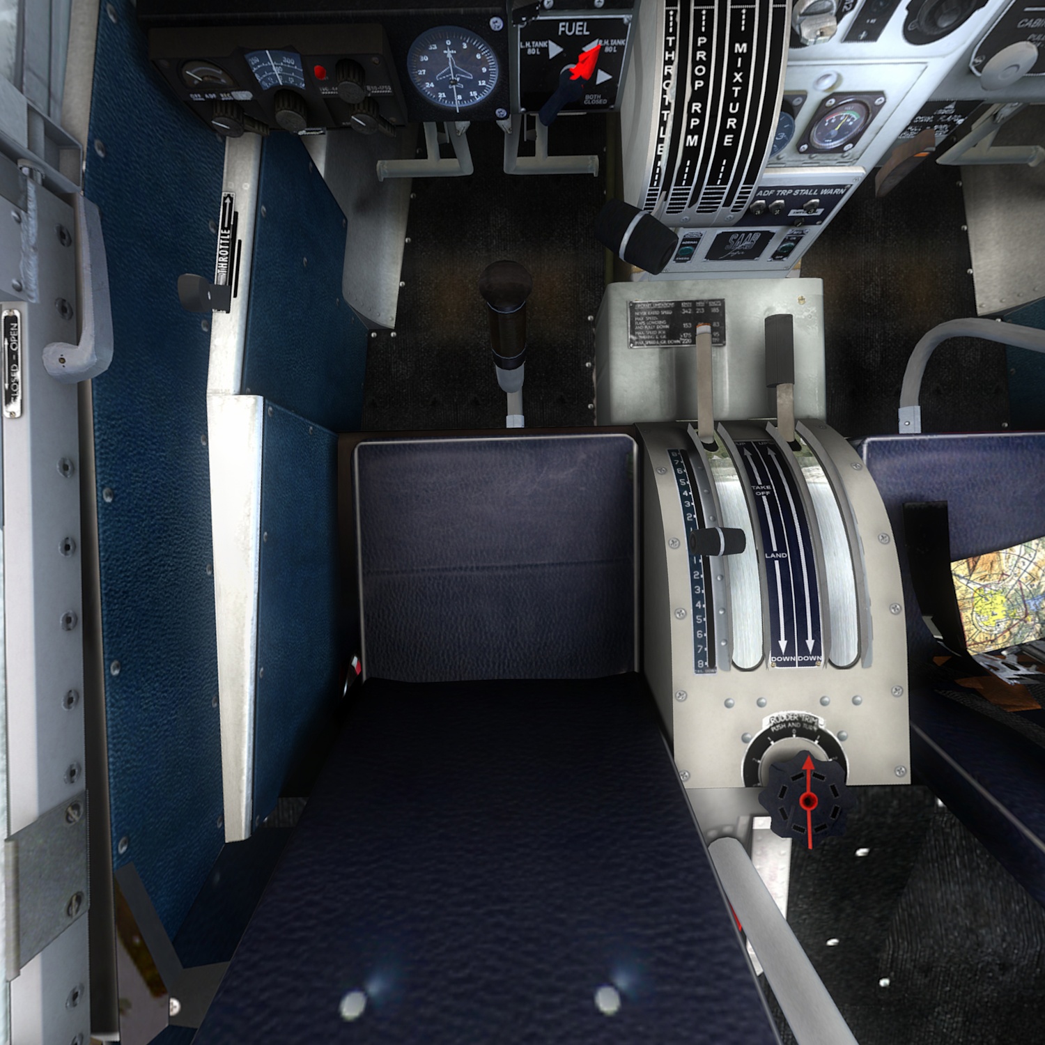 SAAB Safir X, view 1, down