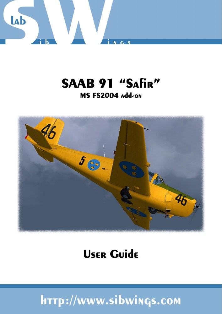 Safir FS2004 user guide — cover